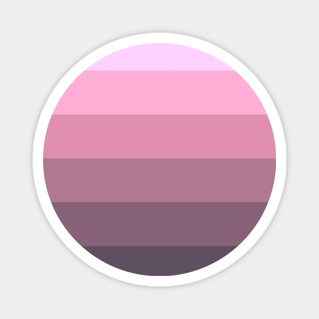Stripes - Gradient - Dark to Light purple pink violet Magnet by AbstractIdeas